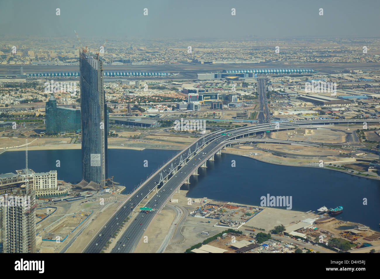 Ansicht Des Dubai International Airport Von Wasserflugzeug Dubai Vereinigte Arabische Emirate Naher Osten Stockfotografie Alamy