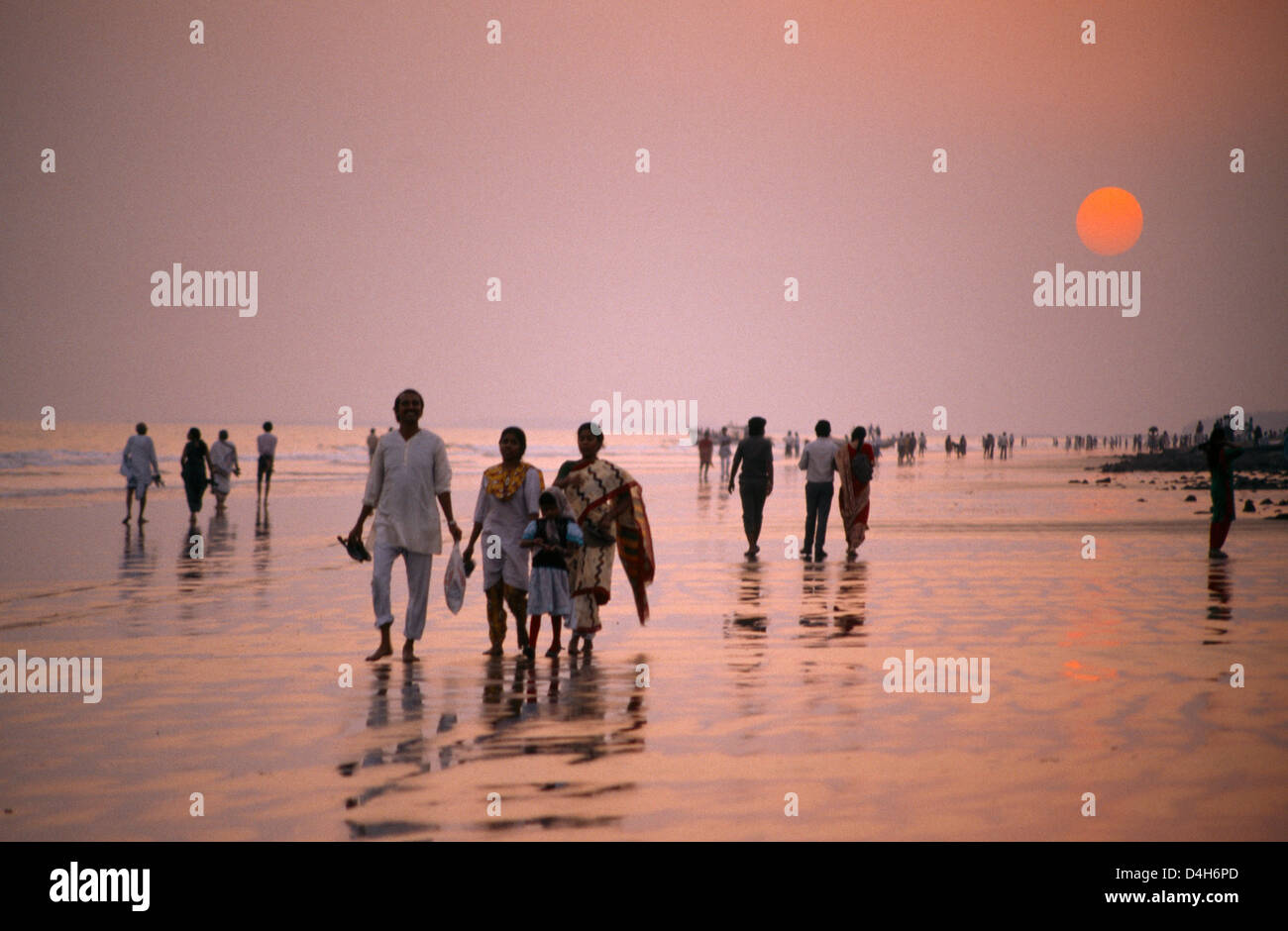 Bucht von Bengal Indien Menschen paddeln Stockfoto