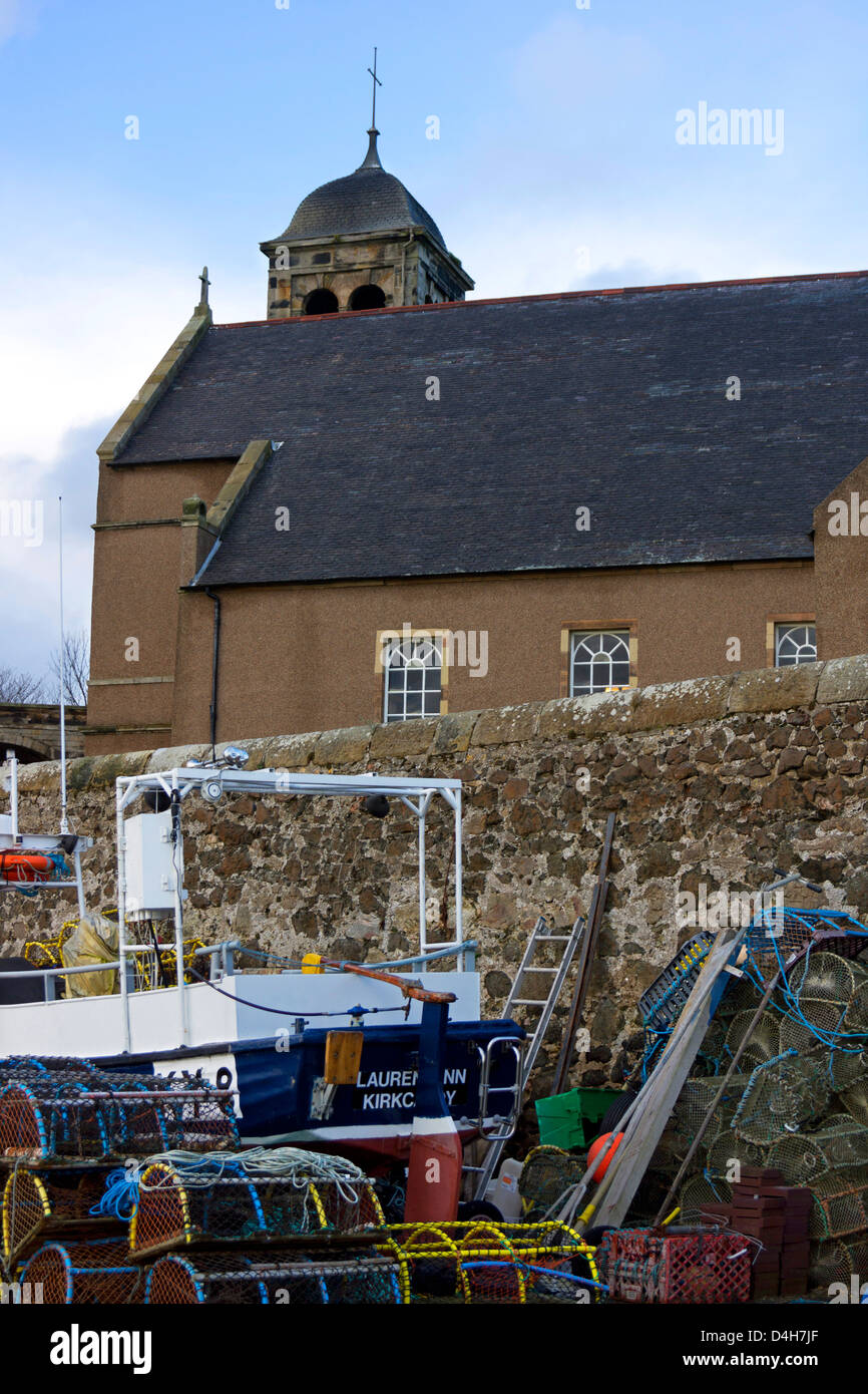 KInghorn Pfarrkirche, KInghorn, Fife, UK Stockfoto