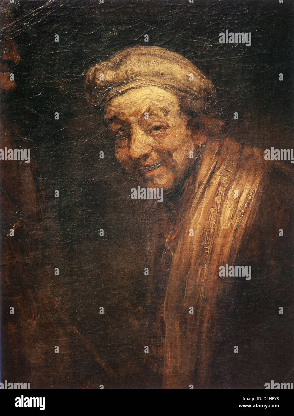 Selbstporträt, 1665 von Rembrandt im Wallraf-Richartz Museum, Köln Stockfoto