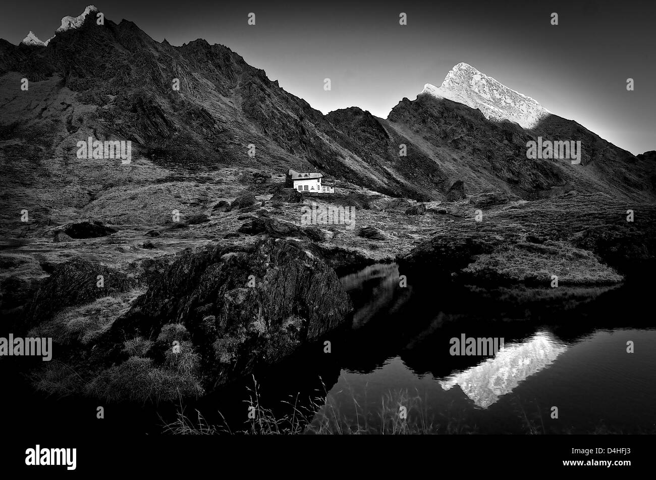 Oberen Rand der Transfagarasan-Pass in Rumänien, stimmten die beste Straße der Welt von BBC Top Gear Stockfoto