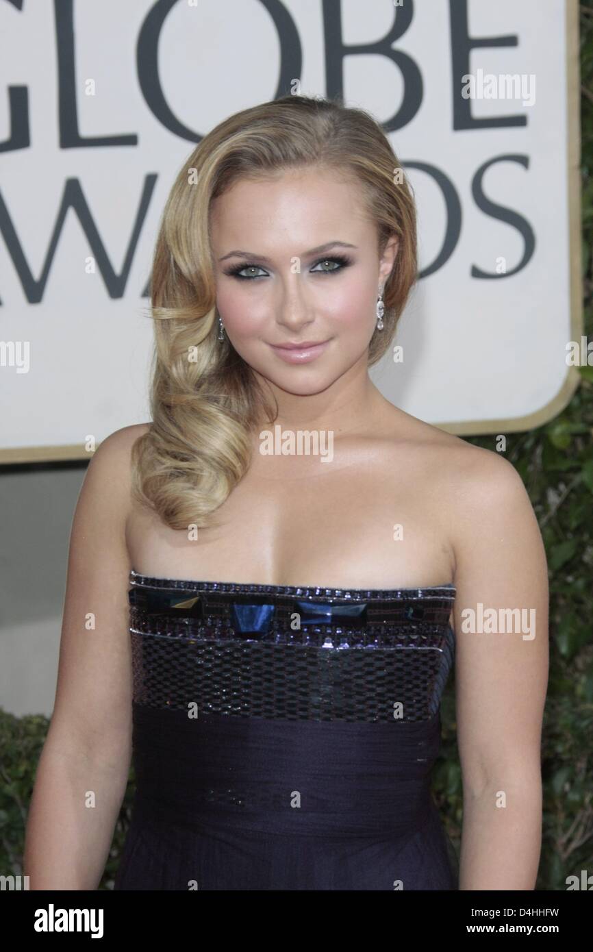 Schauspielerin Hayden Panettiere kommt für die 66th Annual Golden Globe Awards im Beverly Hilton Hotel in Beverly Hills, Kalifornien, USA, 11. Januar 2009. Die Golden Globes Ehre Exzellenz in Film und Fernsehen. Foto: Hubert Boesl Stockfoto