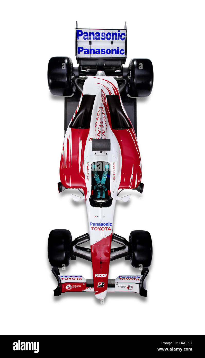 Der neue Toyota Formel1 Rennwagen TF109 für 2009 online, präsentiert wird 15. Januar 2009. Foto: PANASONIC TOYOTA RACING (Achtung: nur zur redaktionellen Verwendung) Stockfoto