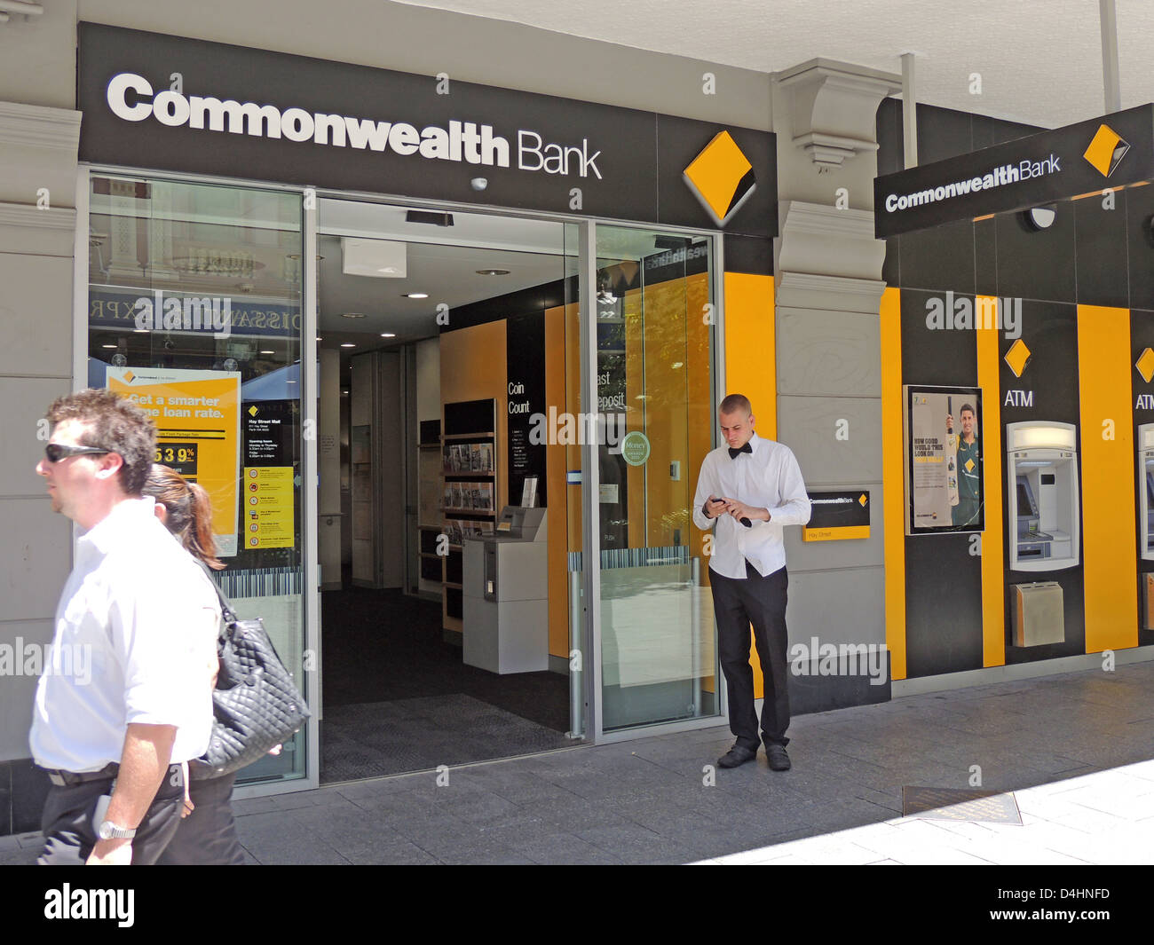 COMMONWEALTH-BANK-Filiale in Brisbane, Australien. Foto Tony Gale Stockfoto