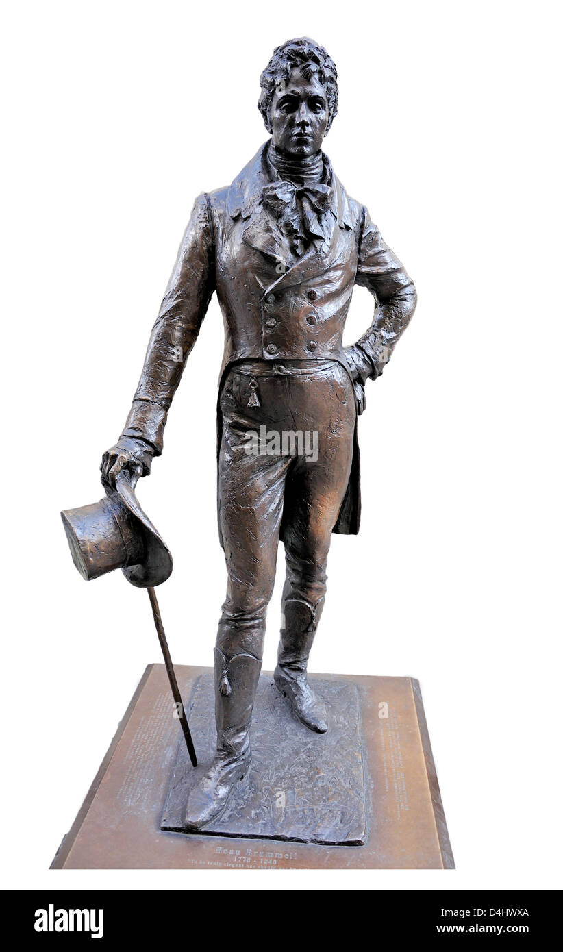 London, England, Vereinigtes Königreich. Statue von George "Beau" Brummell (1778 – 1840) in der Jermyn Street (Irena Sediecka; 2002) Stockfoto