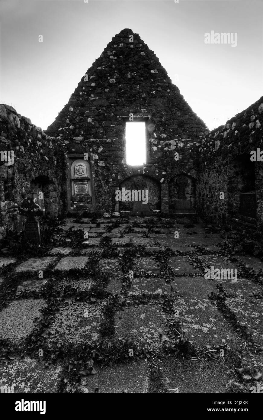 Str. Marys Kirche Ruine, Dunvegan, Isle Of Skye, Schottland Stockfoto