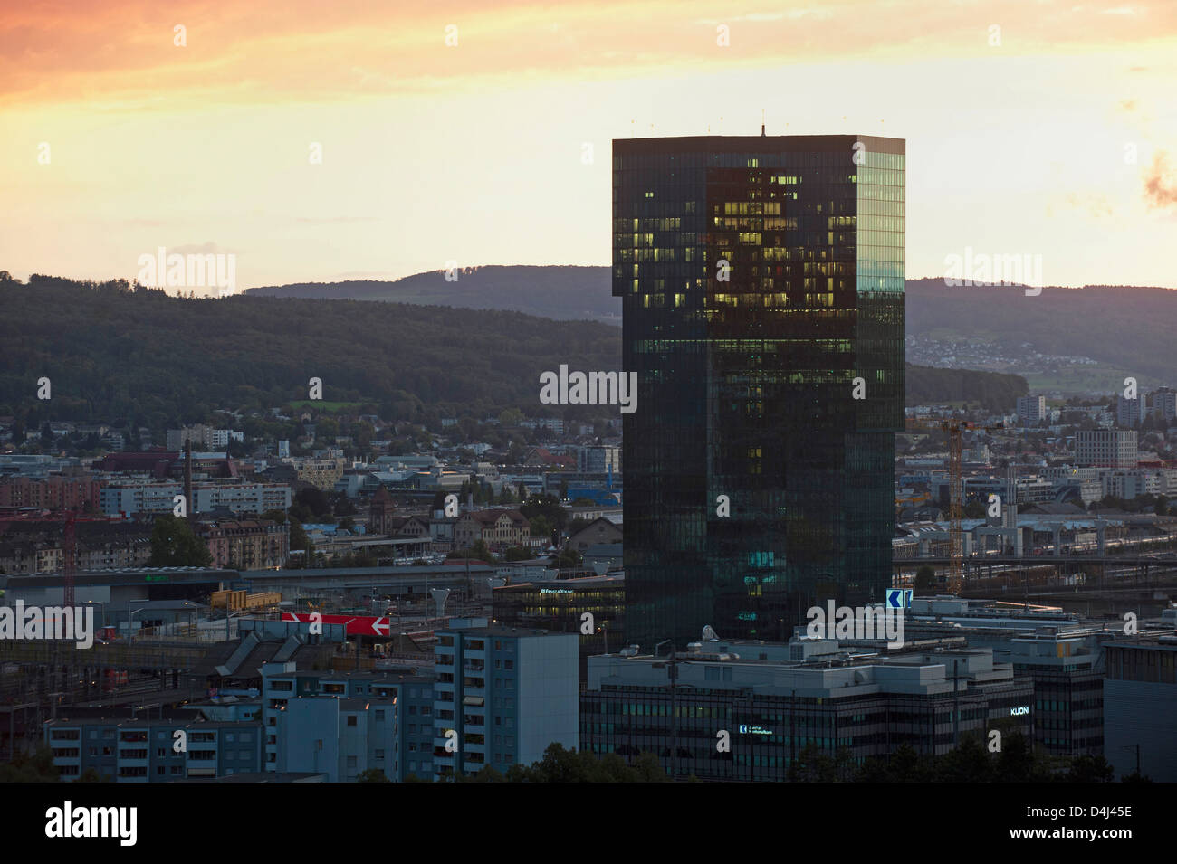 Zürich, Schweiz, der Prime Tower in Zürich Stockfoto