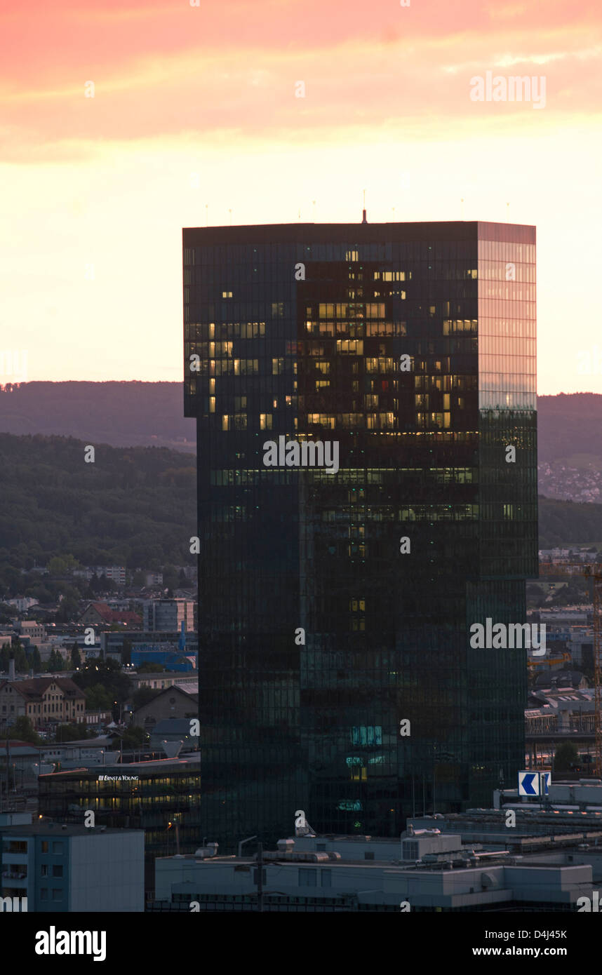 Zürich, Schweiz, der Prime Tower in Zürich Stockfoto