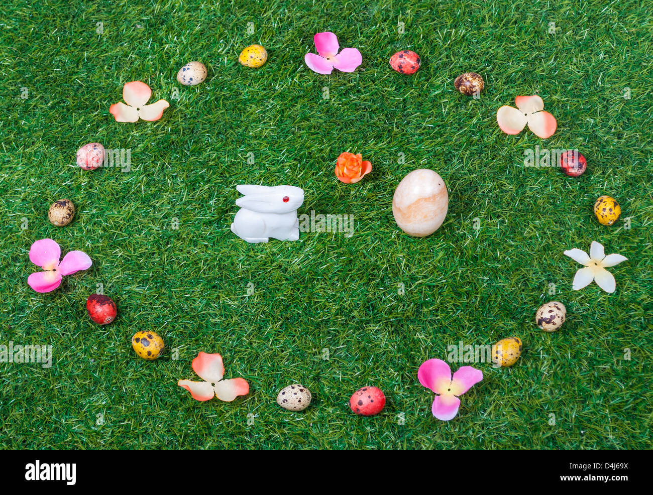 Bunte Ostereier Hintergrund / Textur Stockfoto