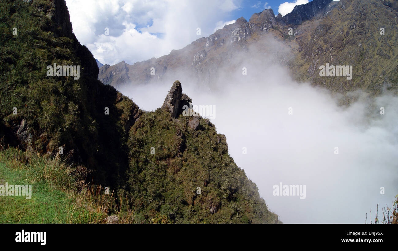 In den Wolken von Peru Stockfoto