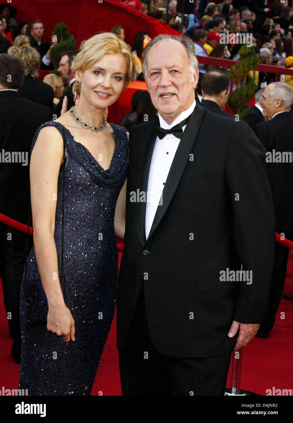 Deutsche Regisseur Werner Herzog und seine Frau Lena Herzog kommen auf