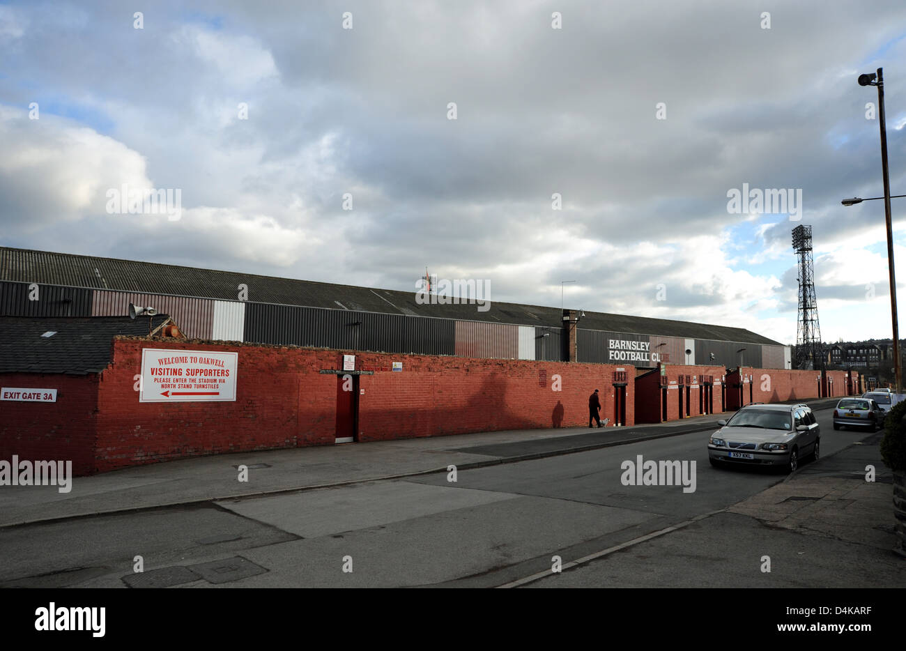 Barnsley Football Club Anhänger Drehkreuze Eingang auf ihre Oakwell Ground in Yorkshire UK Stockfoto