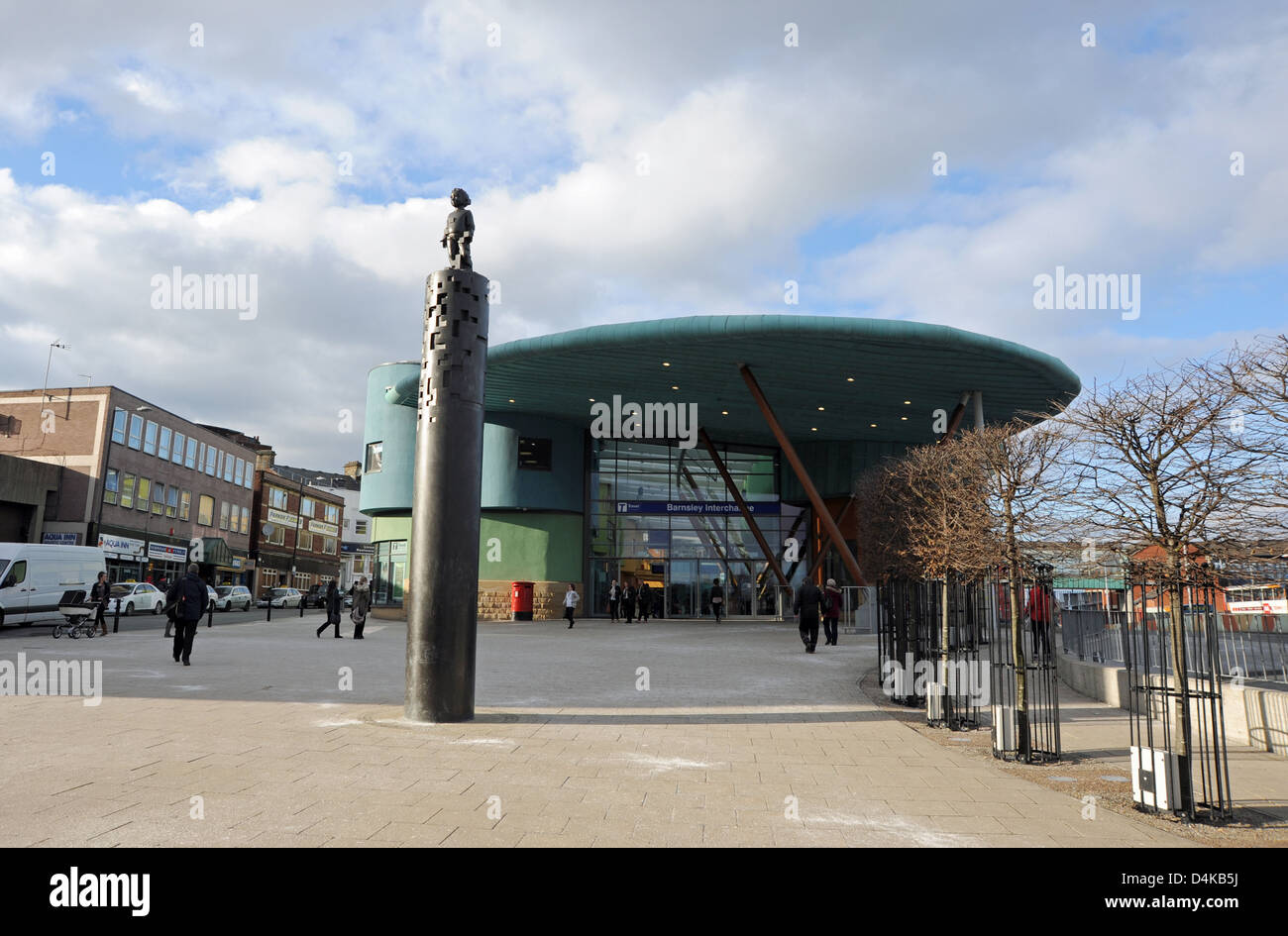 Barnsley Interchange Eisenbahn- und Bus-Station Stadtmitte Yorkshire UK Stockfoto