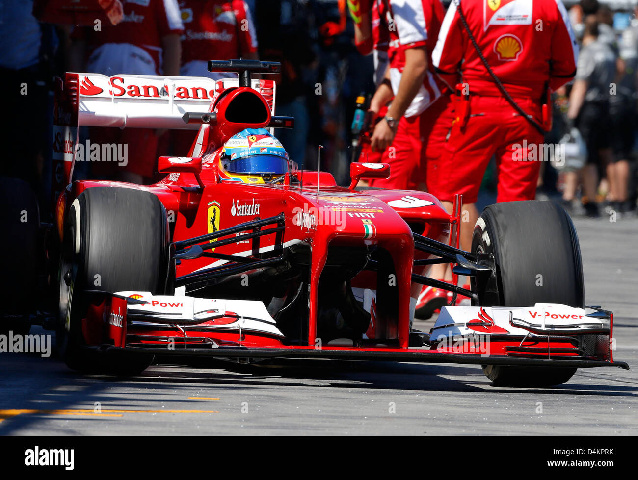 Melbourne, Australien. 15. März 2013. Formel 1 australischen Grand Prix-Praxis. Fernando Alonso, Scuderia Ferrari, Foto: Mspb / Damir Ivka/Dpa/Alamy Live-Nachrichten Stockfoto