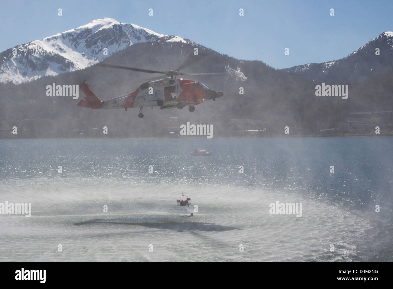 Juneau SAR-Übung Stockfoto