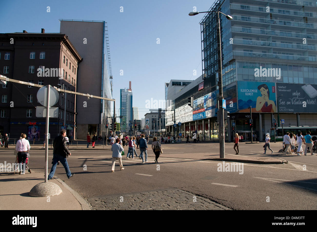 Das Geschäftsviertel von A.Laikmaa in Tallinn, Estland, Baltikum Stockfoto