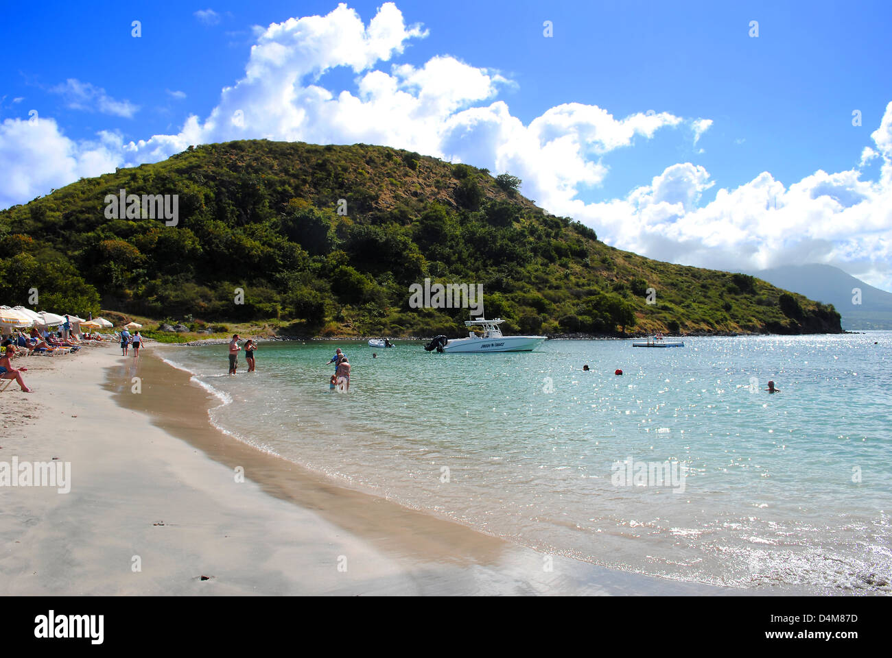 Reggy Strand in St. kitts Stockfoto