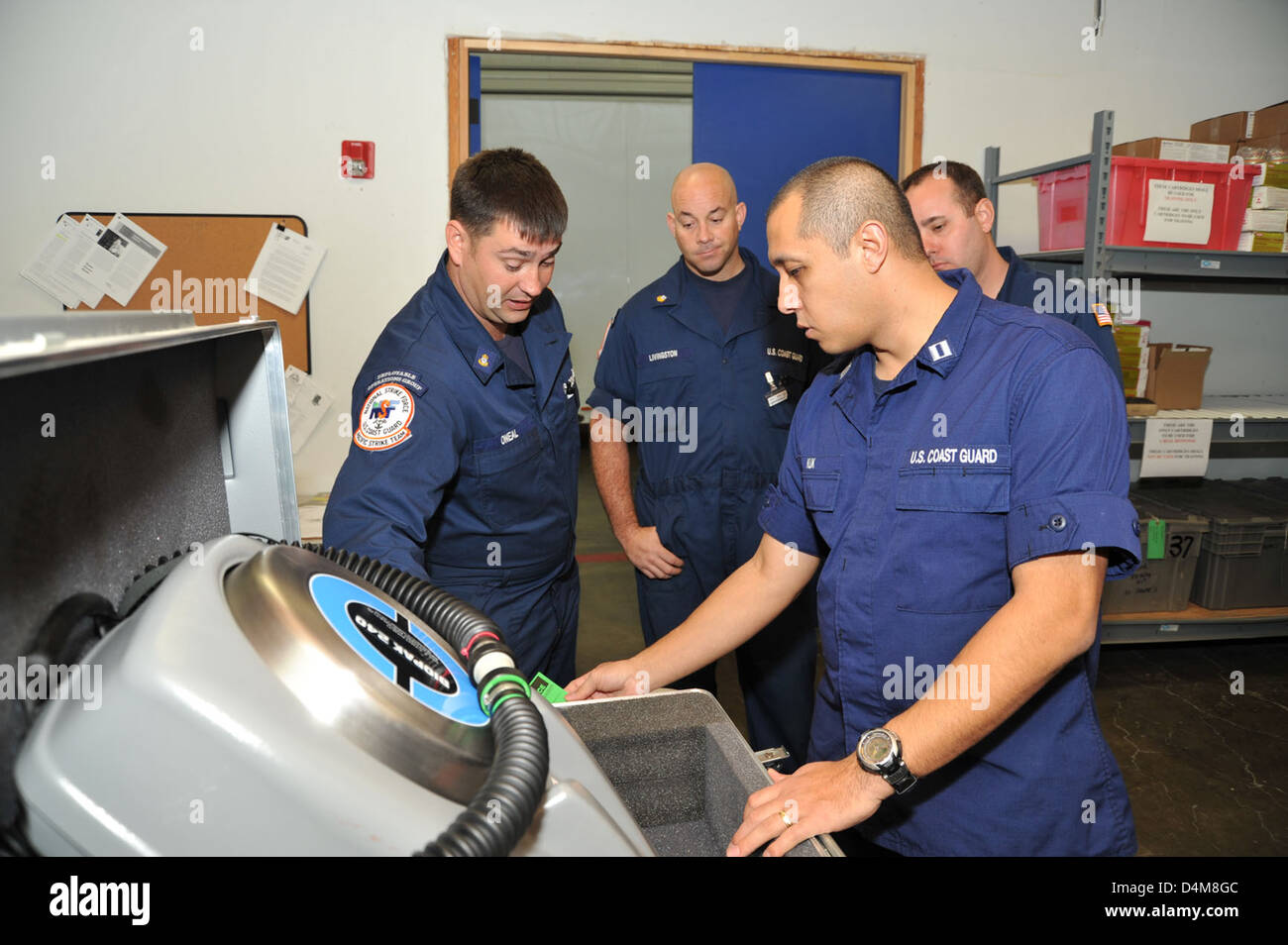 Pacific Strike Team bereit für Operationen Stockfoto