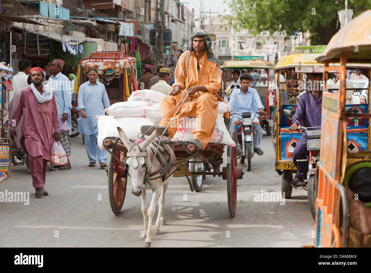 Hamzomahar, Pakistan, Stadtleben Stockfoto