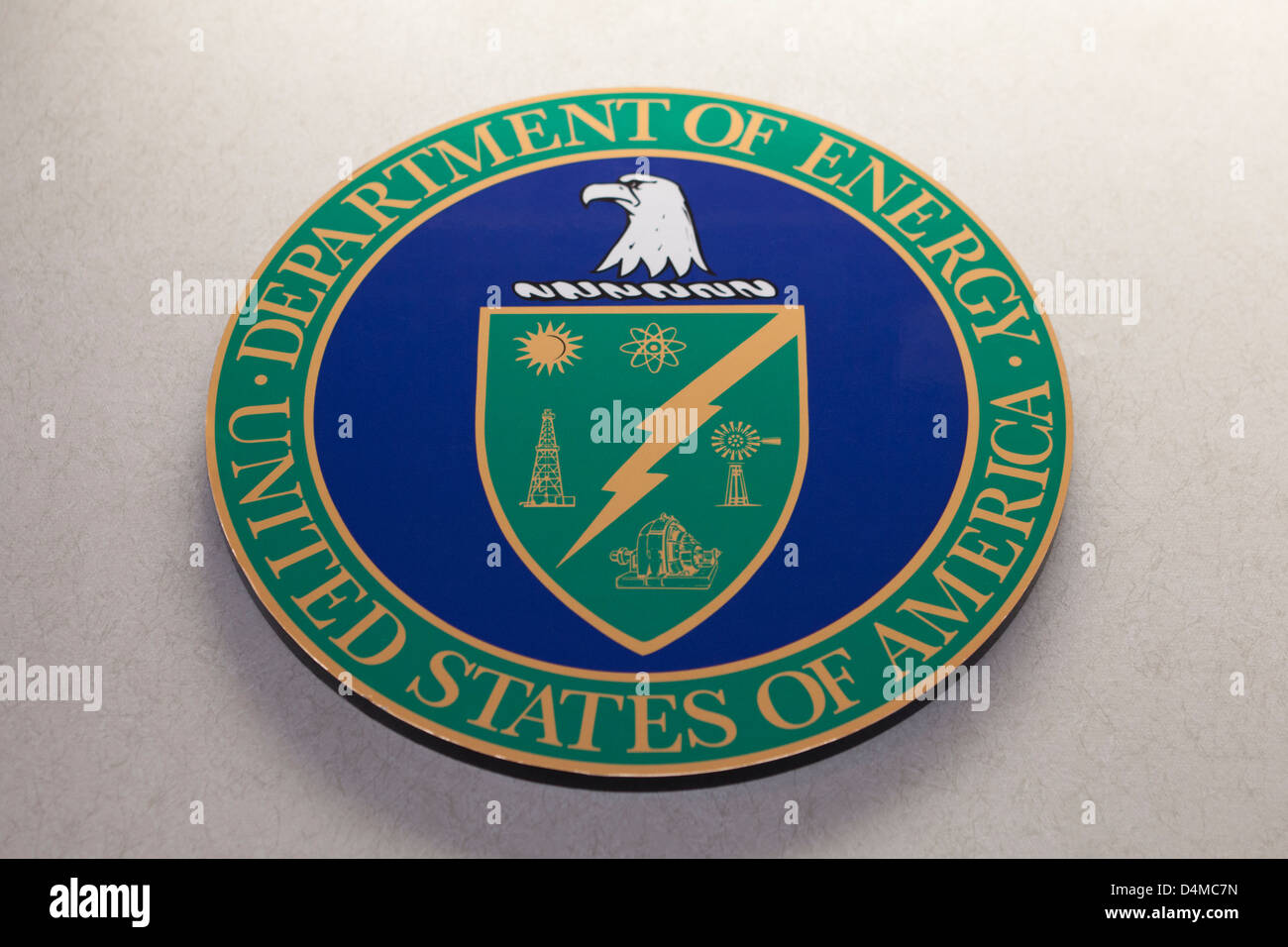 Siegel des US-Department of Energy Stockfoto