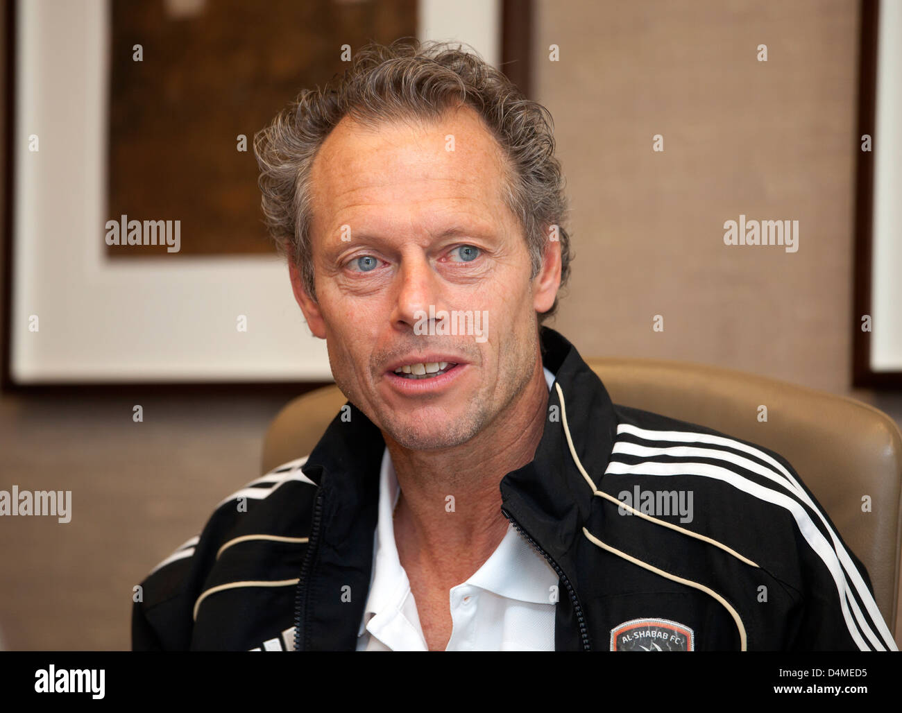 Düsseldorf, Deutschland, Michel Preud'homme, Fußball-Trainer von Al-Shabab Club Stockfoto