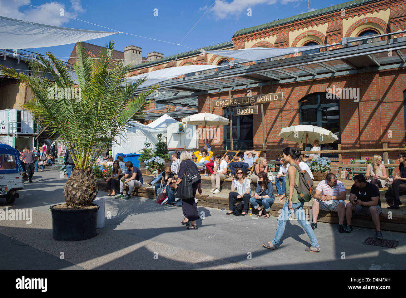 Berlin, Deutschland, Chillout-Zone bei PREMIUM International Fashion Trade Show Stockfoto