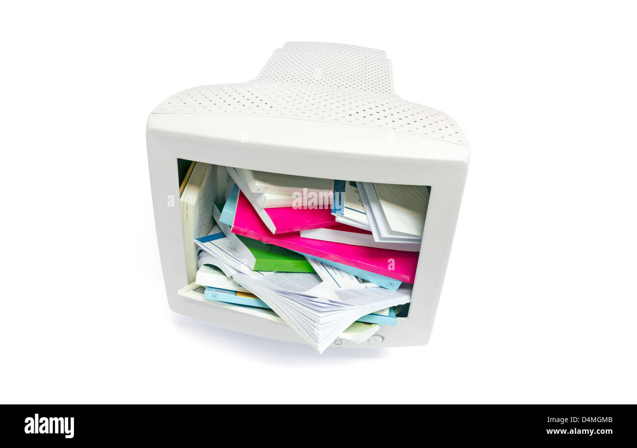 Moderne Ausbildung und online-Learning-Konzepts, Schneidepfad enthalten Stockfoto