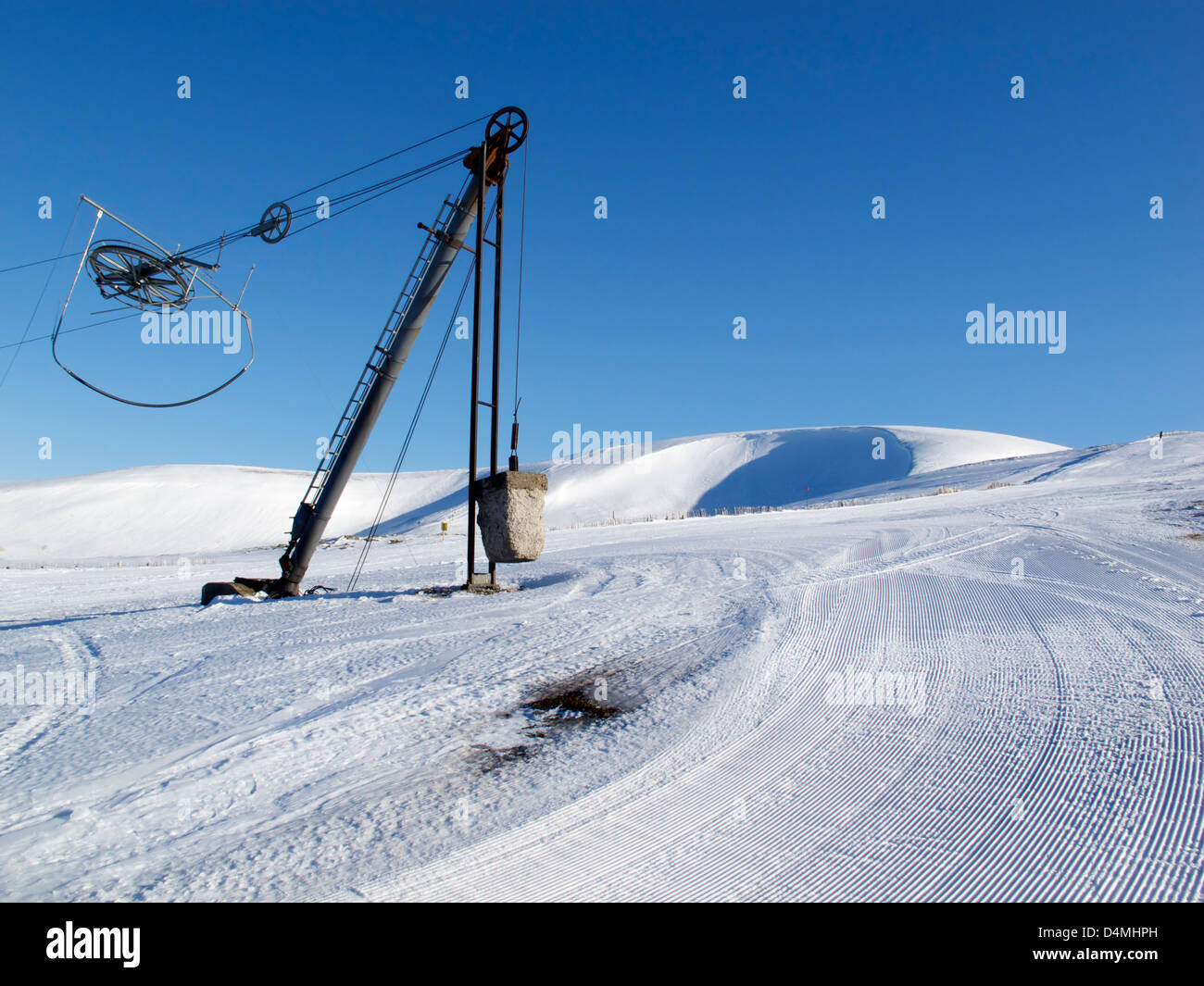 Top Ski laufen bei glenshee, Aberdeenshire Stockfoto