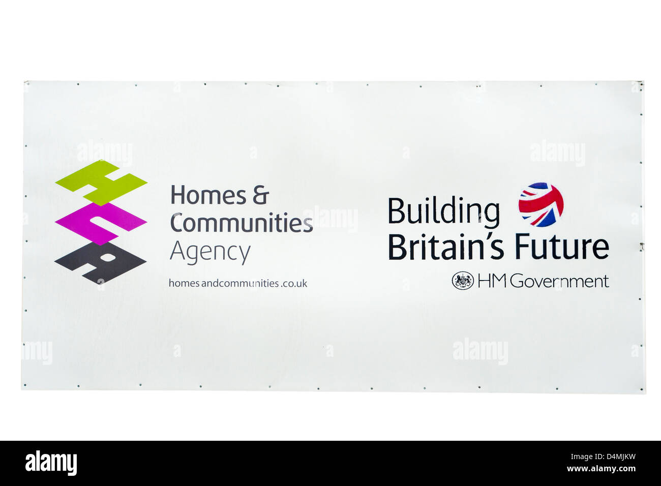 Häuser und Gemeinden Agentur Sign uk Stockfoto