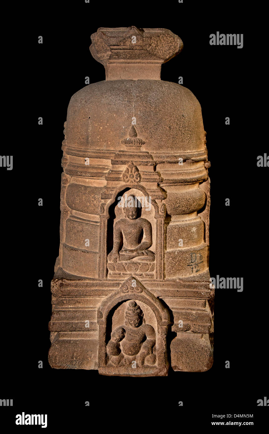 Votiv Stupa Sarnath Indien Hindu Hinduismus Stockfoto