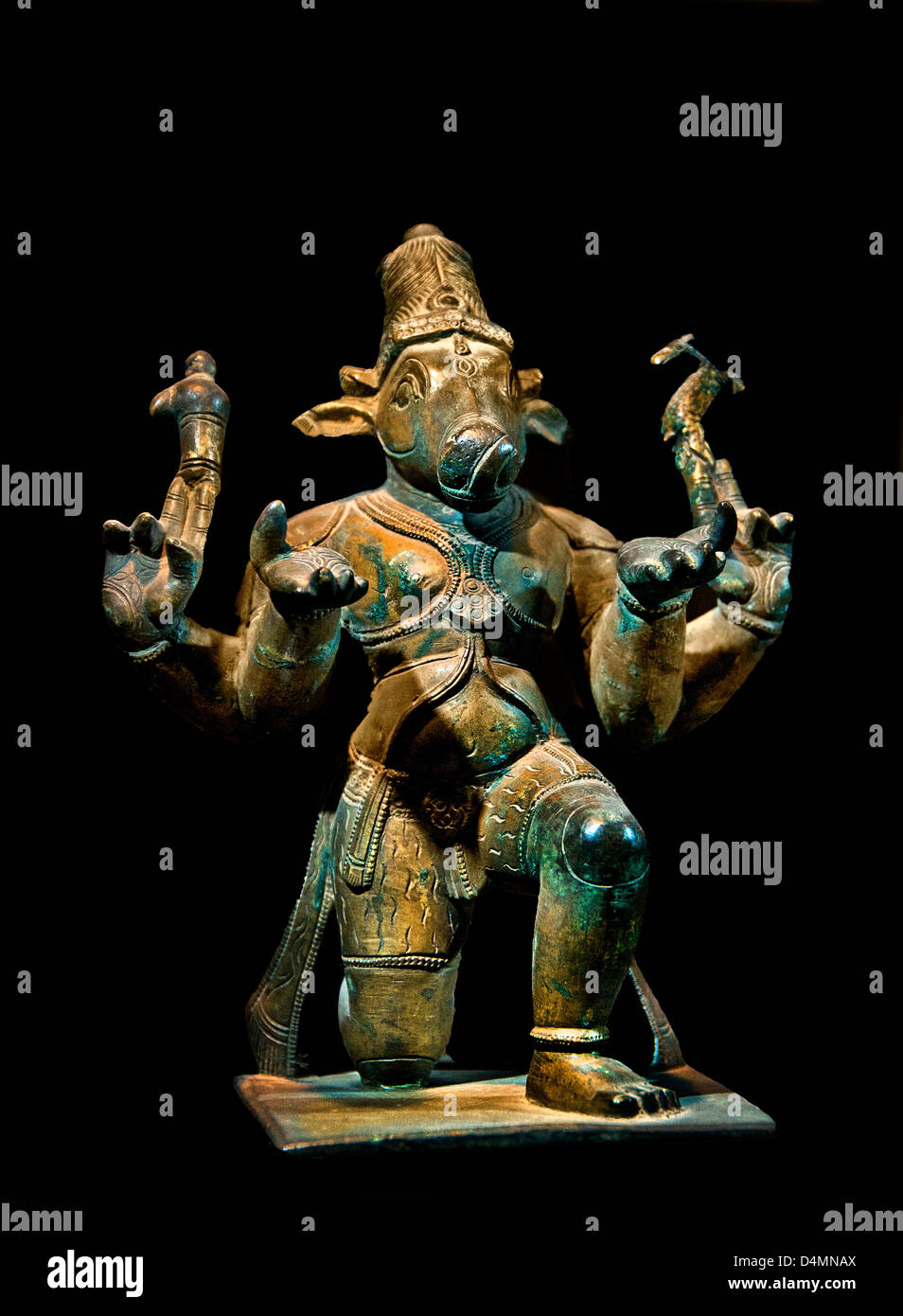 Nandi c.17th Jahrhundert n. Chr. Indien Hindu Hinduismus Stockfoto