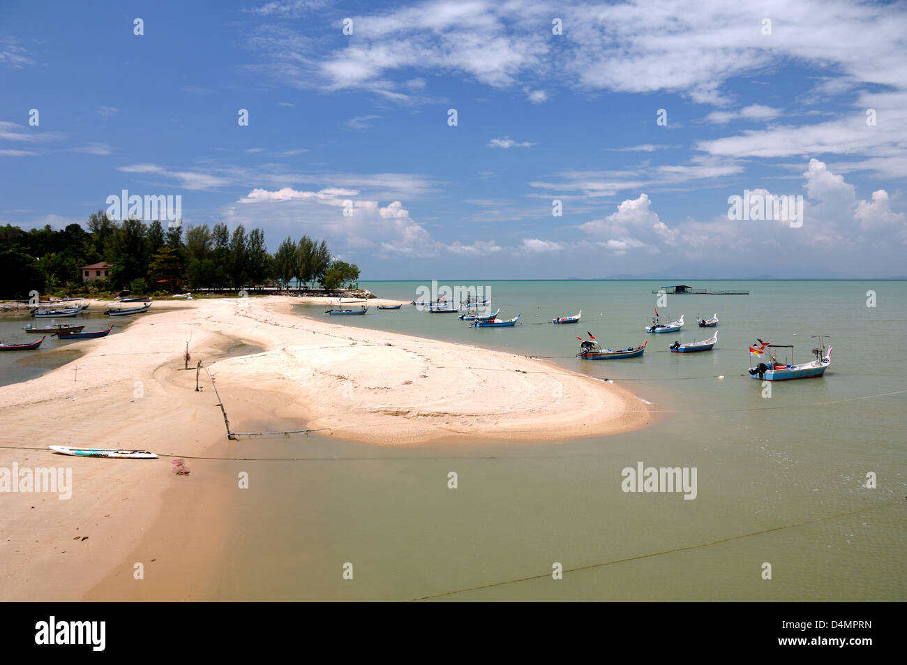 Tanjung Bungah Beach Penang Malaysia Stockfoto