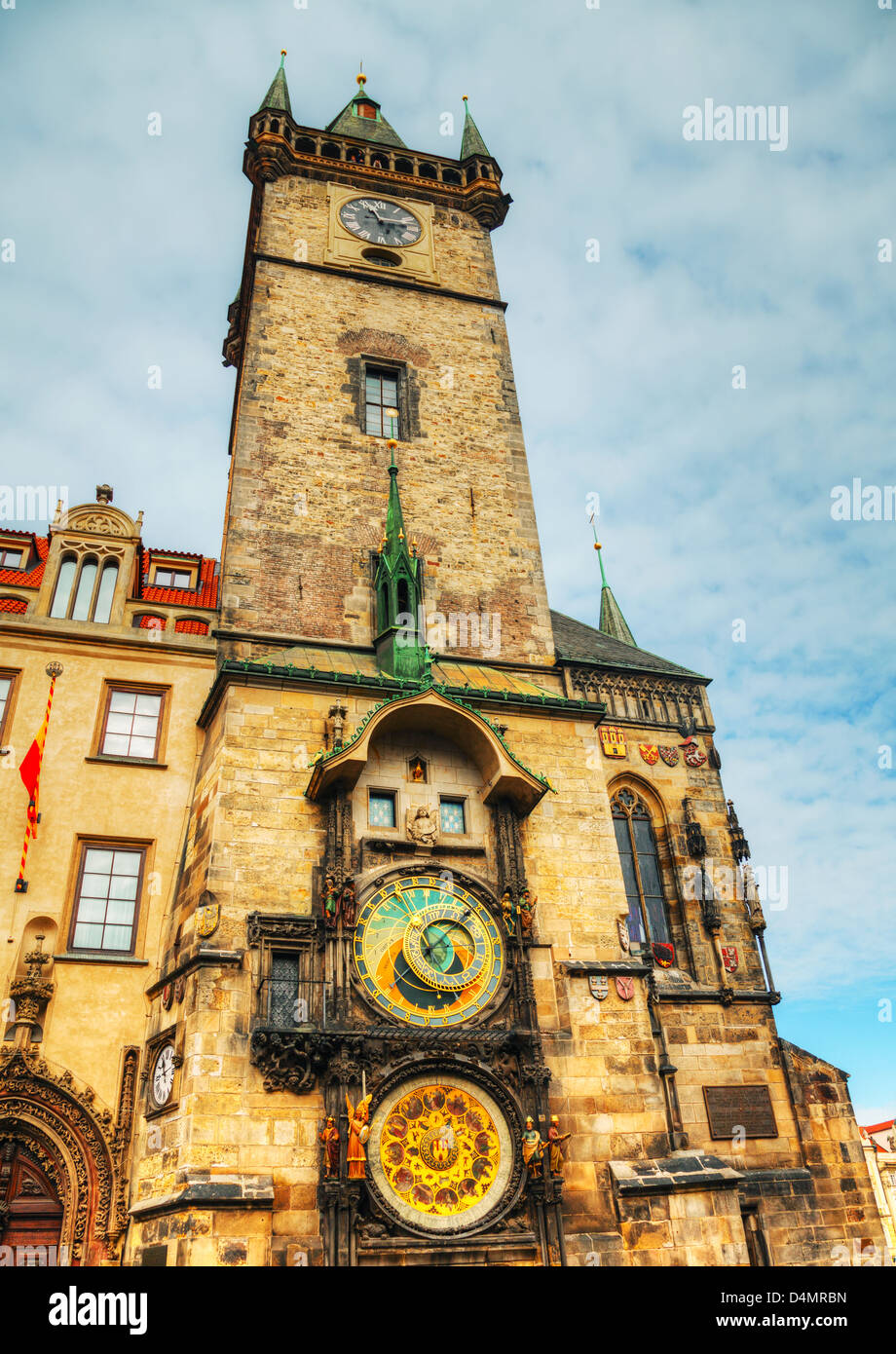Altes Rathaus in Prag in den frühen Morgenstunden Stockfoto