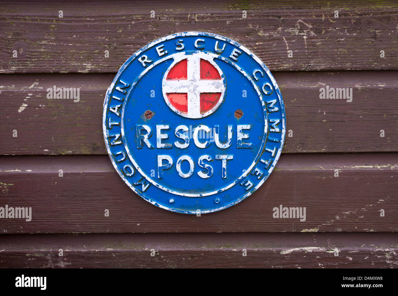 Rescue Box im Lake District Stockfoto