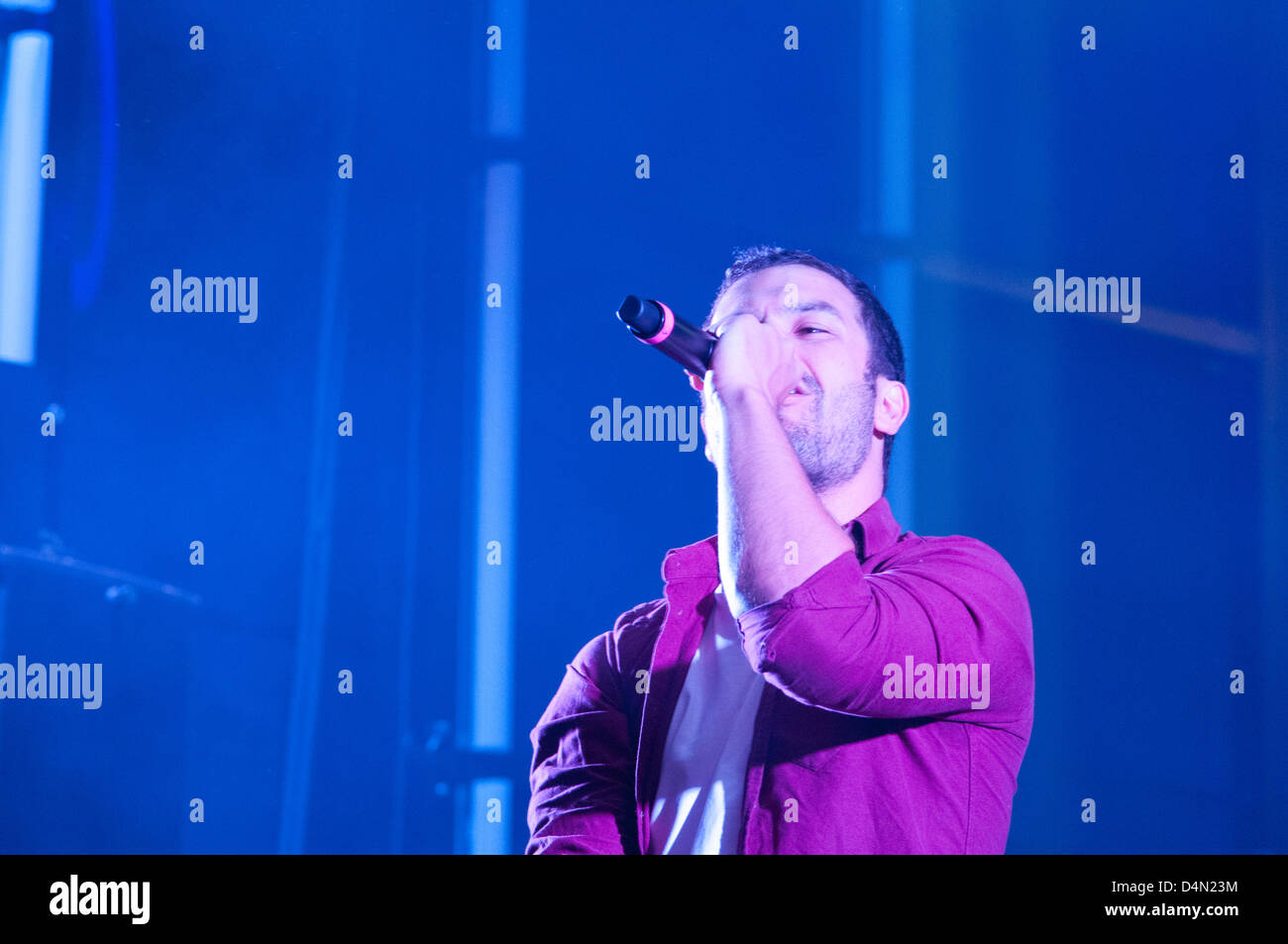 Seth Sentry, Hiphop Künstler aus Melbourne Australien führt beim South by Southwest in Austin Tx, 14. März 2013 Stockfoto