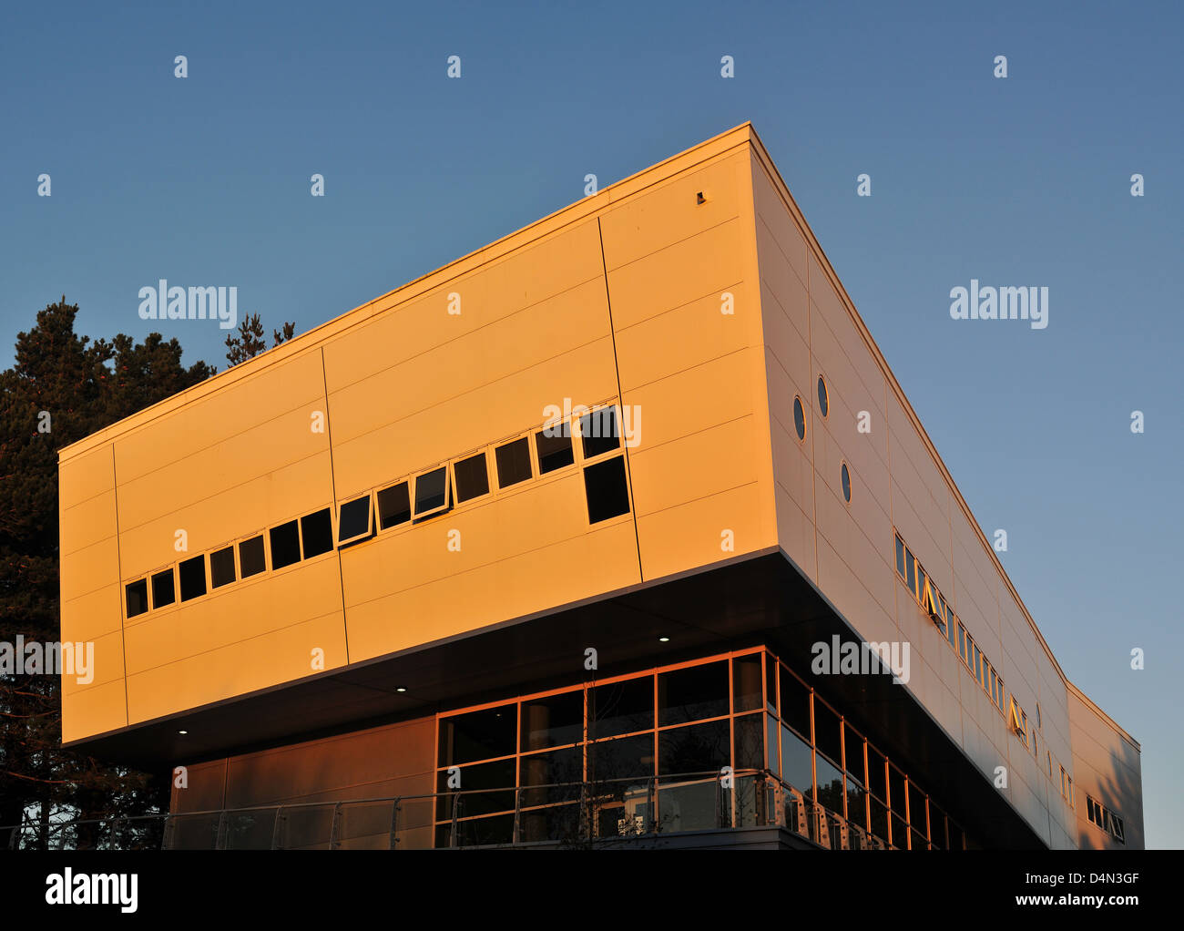 Die Visualisierung Zentrum an der Aberystwyth University, Wales. Dieses Gebäude befindet sich das Büro des Rektors. Stockfoto