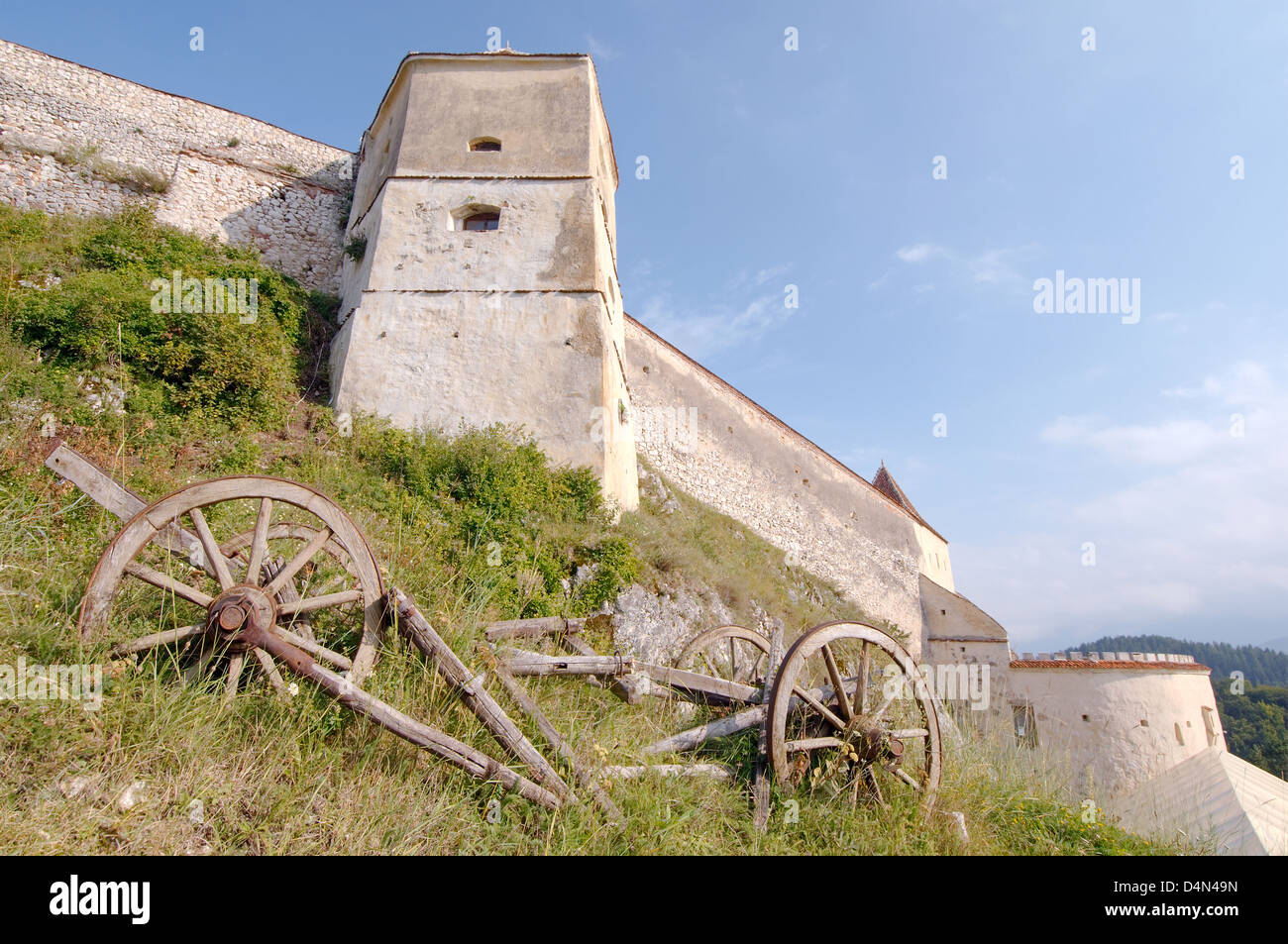 Die Zitadelle Rasnov, Brasov, Rumänien, Europa Stockfoto