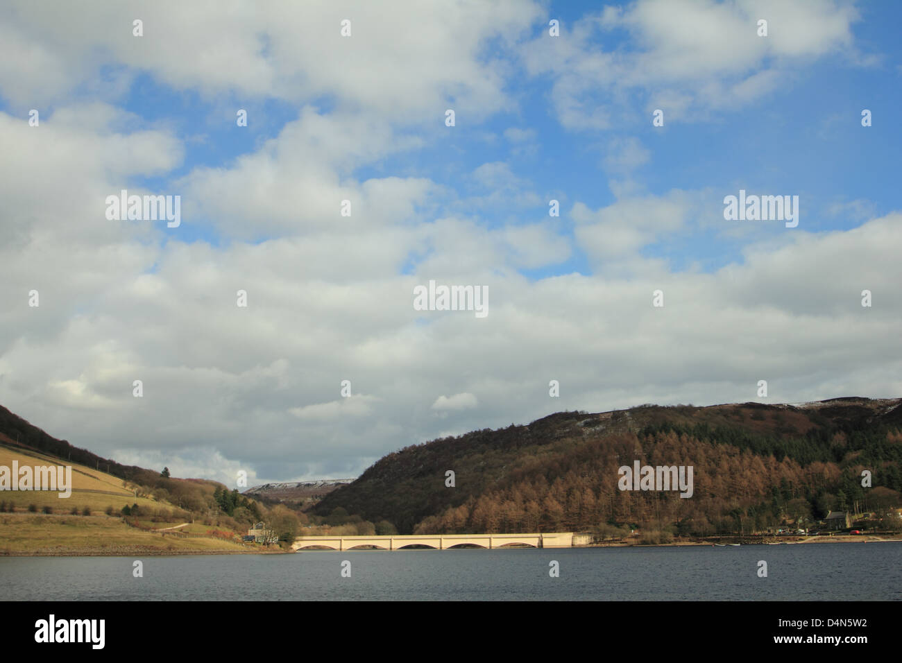 Ashopton Viadukt Derbyshire UK Ladybower Damm Stockfoto