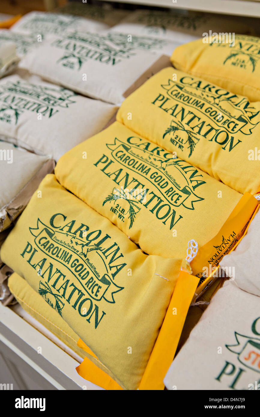 Carolina Gold Reis an der historischen Charleston City Market an der Market Street in Charleston, SC. Stockfoto