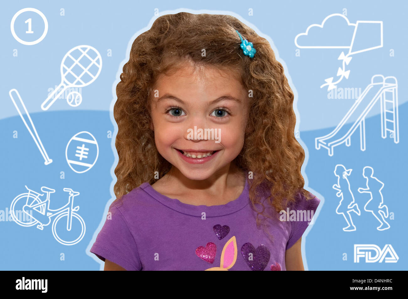 Das CDC und die FDA stellen zusammen mit dem National Heart, Lung, and Blood Institute Ressourcen zur Behandlung von Asthma bei Kindern bereit, einschließlich der Verwendung von Inhalatoren und Medikamenten wie Albuterol und inhalativen Kortikosteroiden. Stockfoto