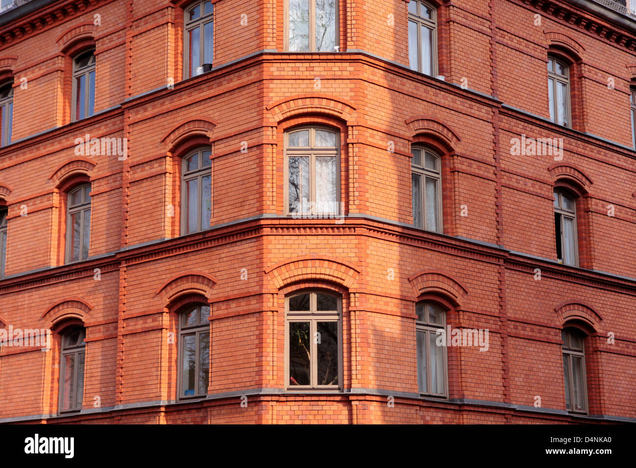 Backstein-Haus in der alten Stadt Wiesbaden, Hessen, Deutschland Stockfoto