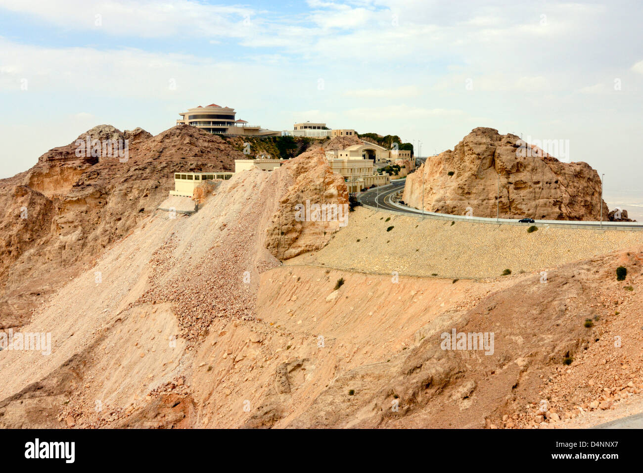 Königliche Residenz auf der Oberseite Jebel Hafeet, Al Ain, Abu Dhabi, Vereinigte Arabische Emirate Stockfoto