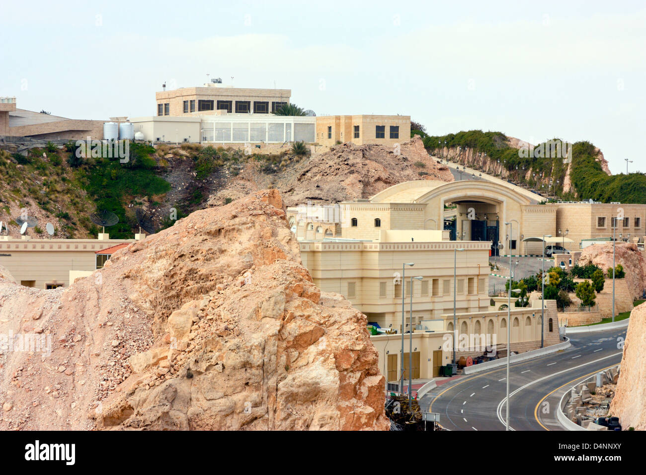 Königliche Residenz auf der Oberseite Jebel Hafeet, Al Ain, Abu Dhabi, Vereinigte Arabische Emirate Stockfoto