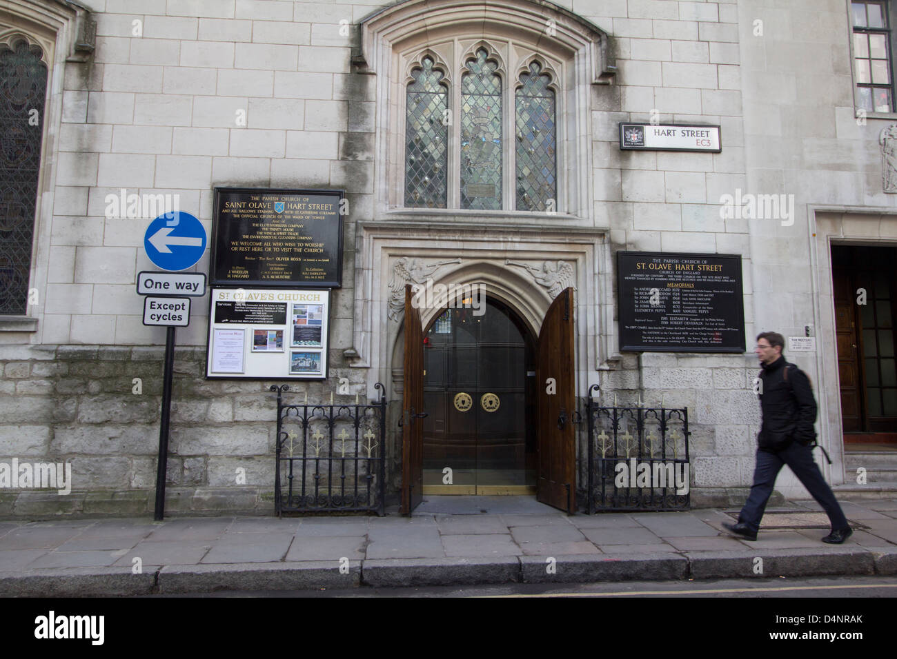 St. Saviour Kirche St. Olaves Hart Street London Stockfoto