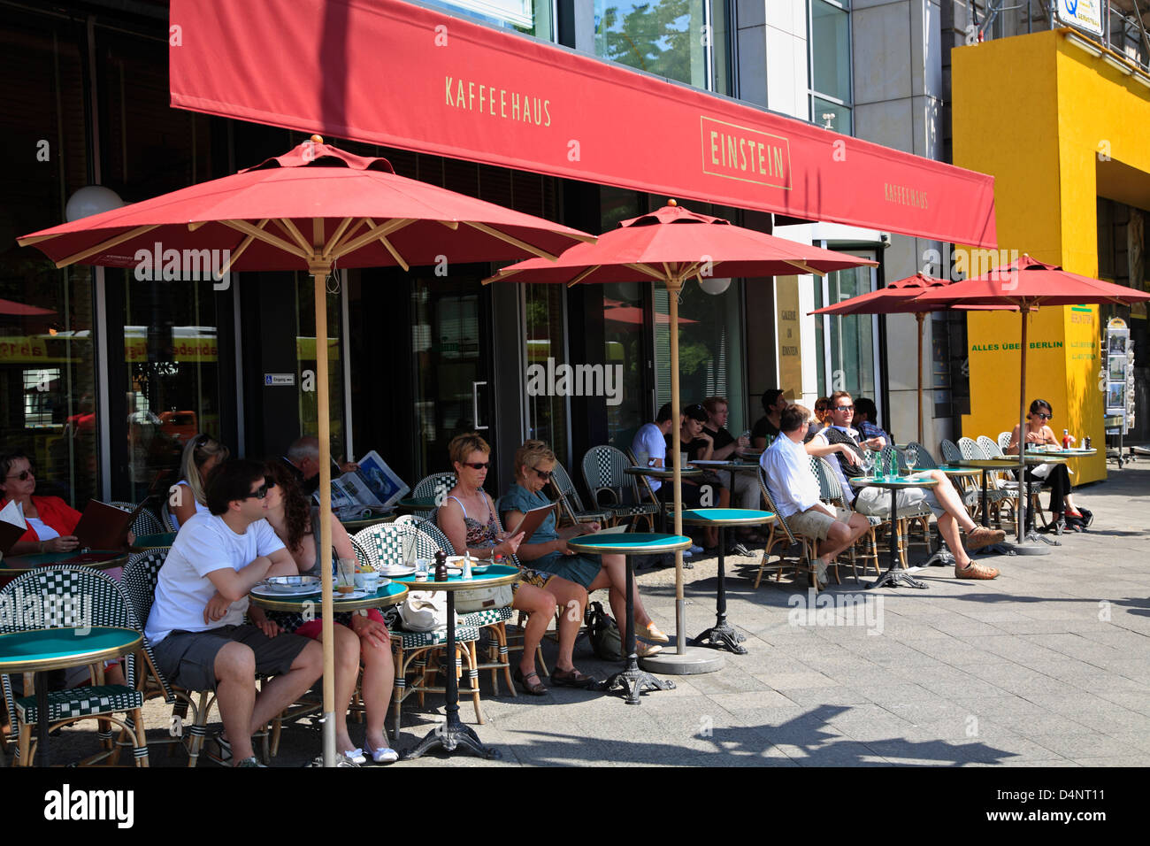 Cafe EINSTEIN Unter Den Linden, Berlin Mitte, Deutschland Stockfoto
