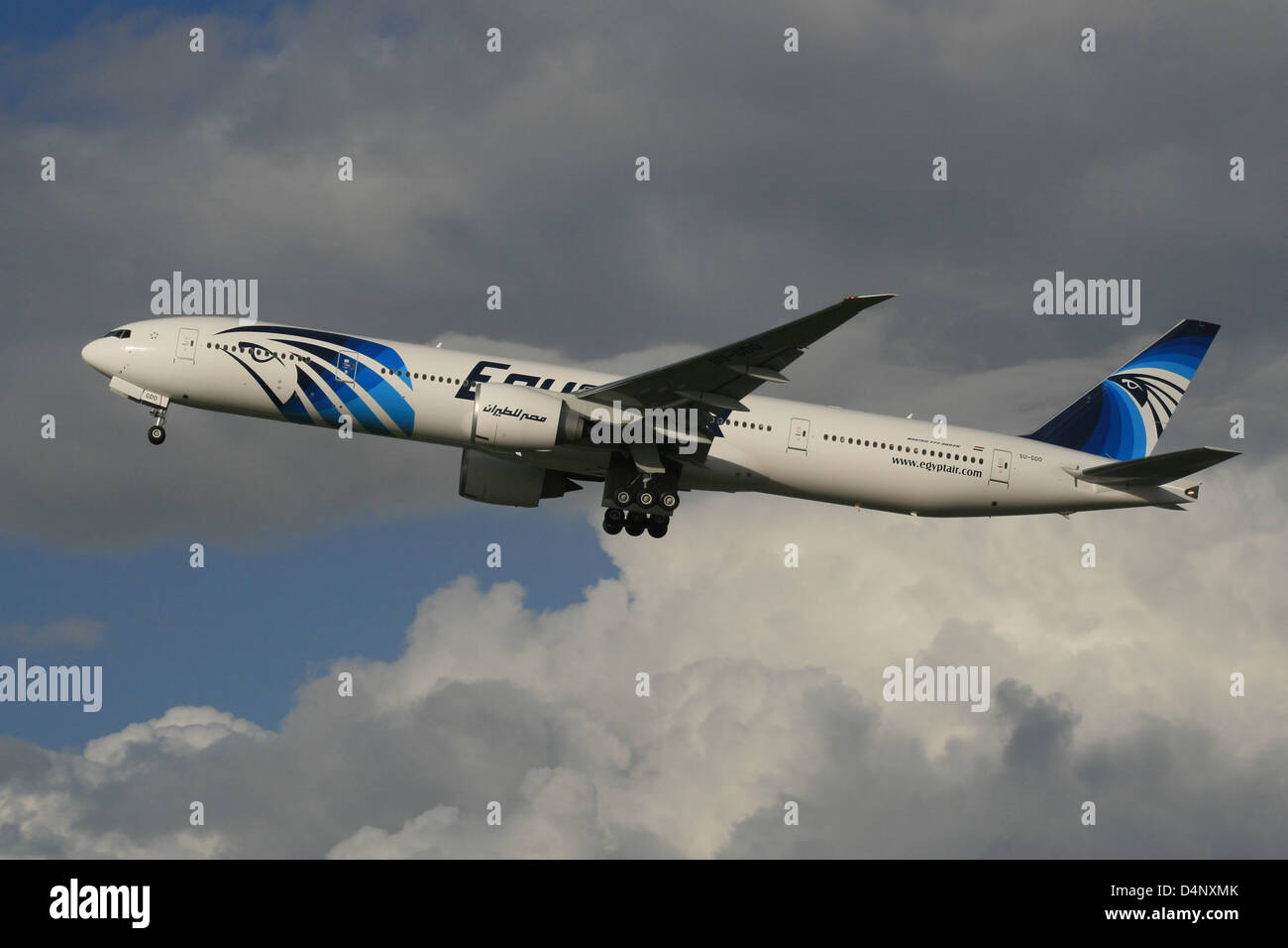 EGYPTAIR BOEING 777 300 Stockfoto