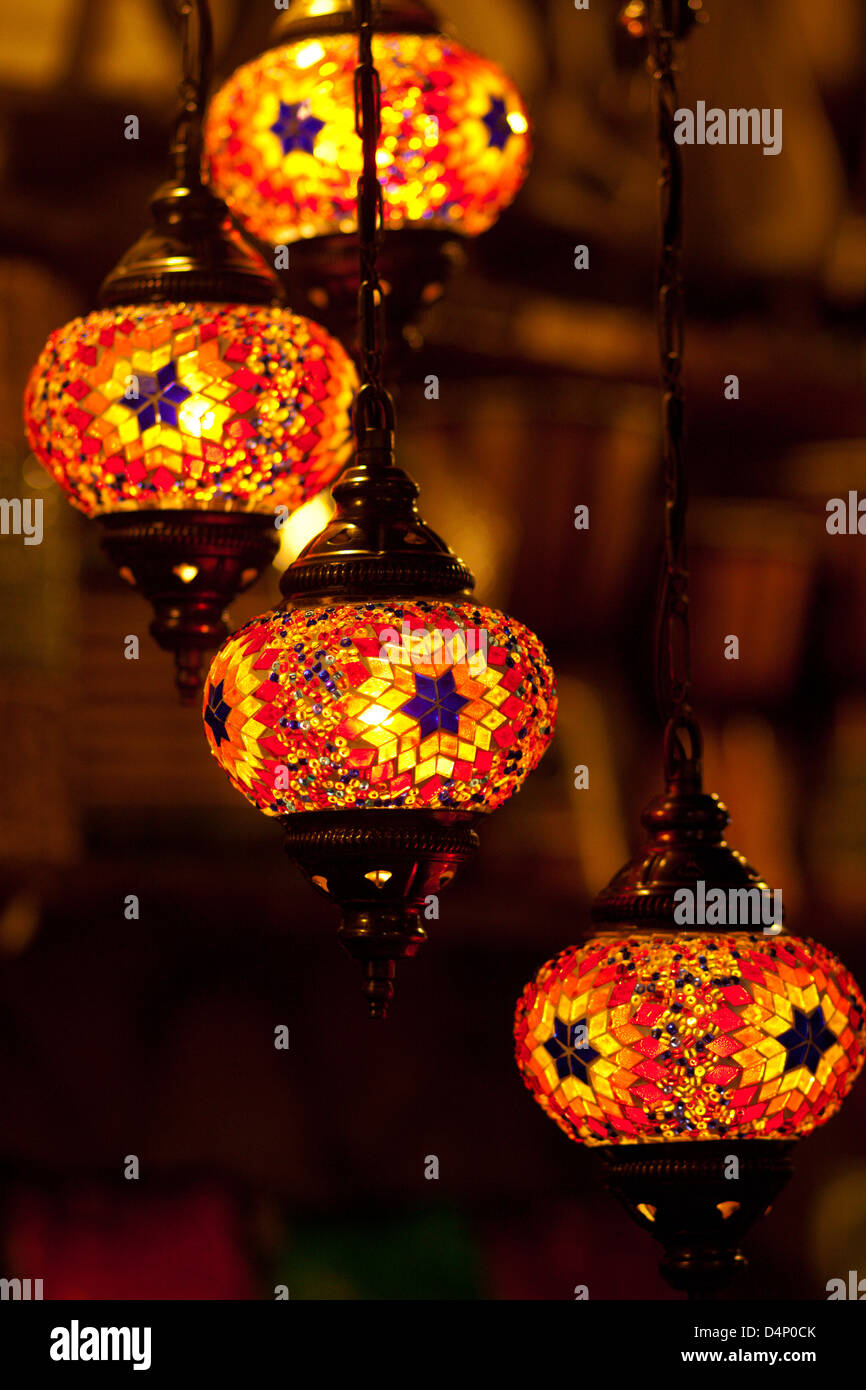 Türkische Lampen Stockfoto