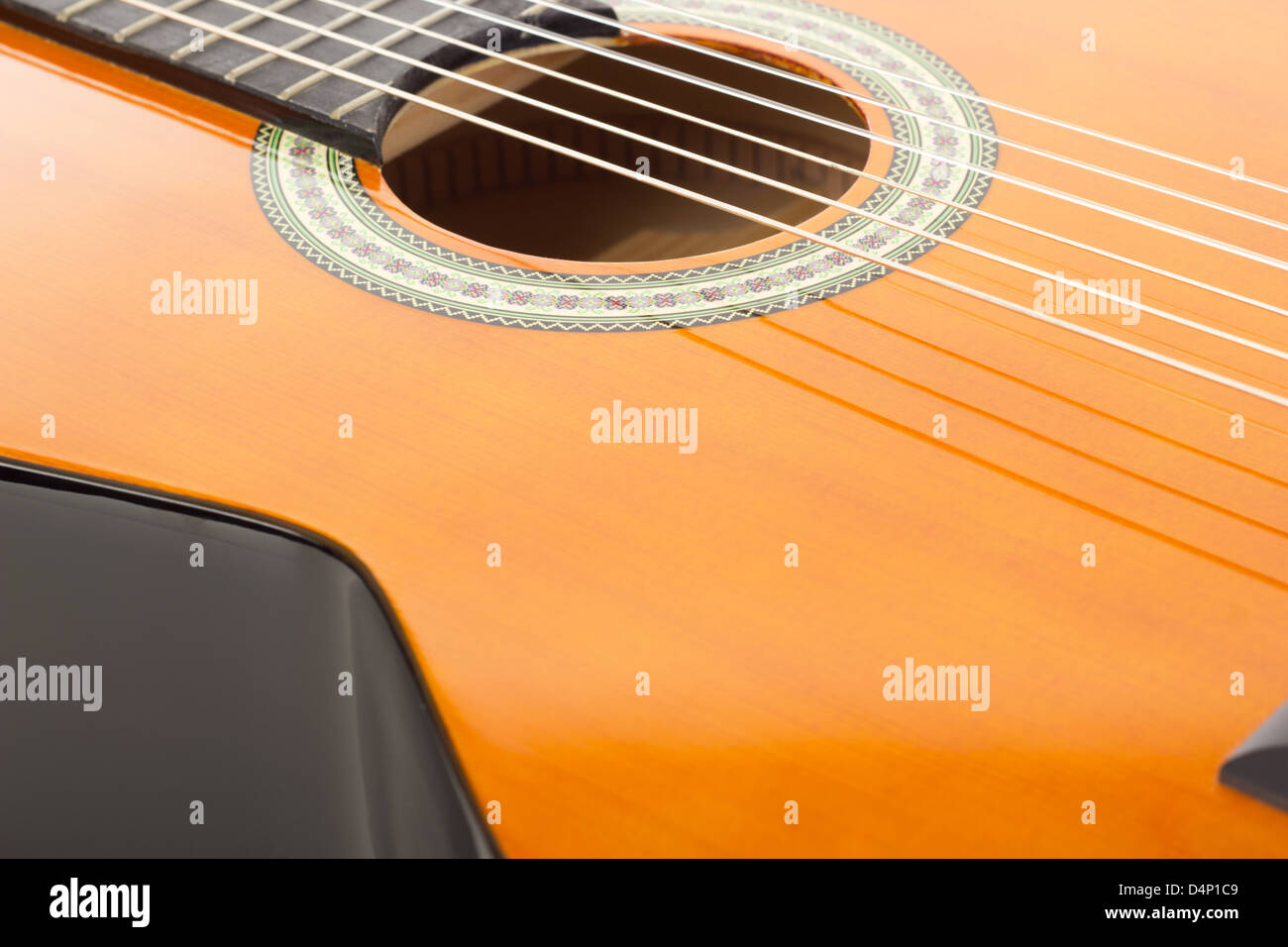 Nahaufnahme einer Gitarre Stockfoto