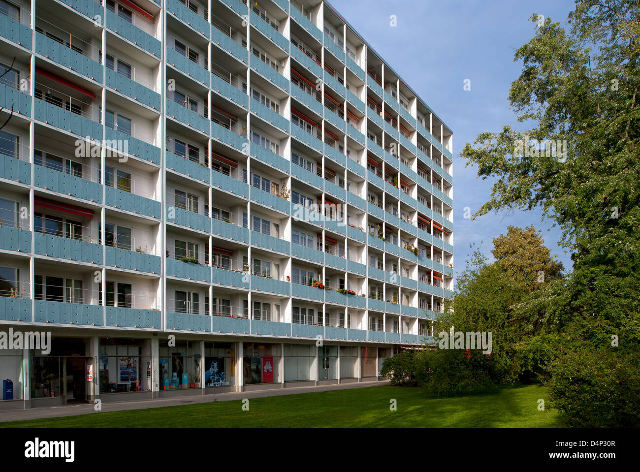 Berlin, Deutschland, Linie Turm in der Altonaer Straße 3-9 Hansaviertel Stockfoto