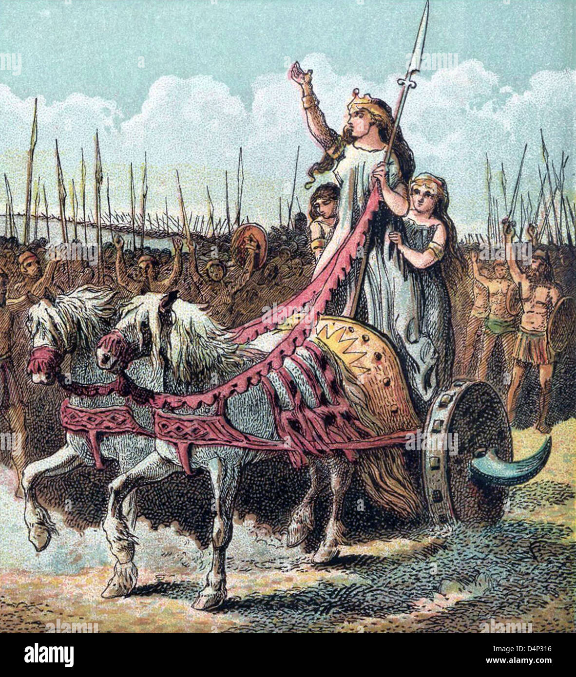 Boudicca, Boadicea, Boudicca Führer des Aufstands gegen die Römer Stockfoto